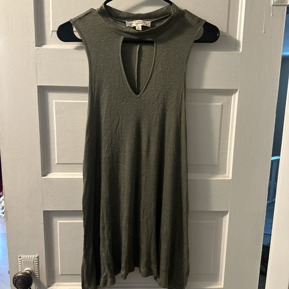 Pink Republic Olive Keyhole Swing Tank